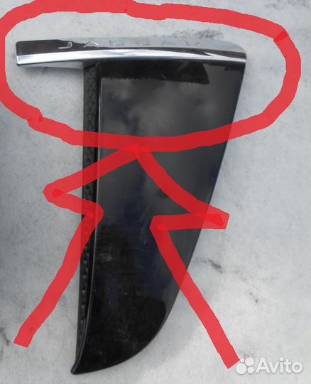 Jaguar XF 15-20г хром накладка жабры правого крыла