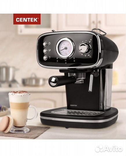 Кофеварка рожковая, centek CT-1165, 3в1