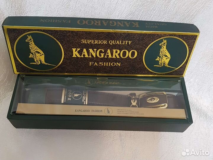 Ремень кожаный коричневый новый мужской