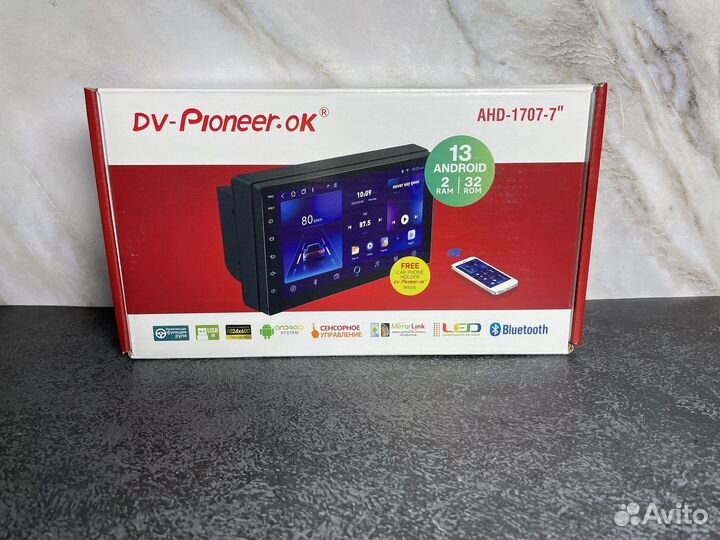 Магнитола на андройде 32/2 пионеер 1707
