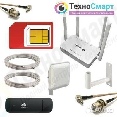 Комплект для усиления сигнала 3G/4G PI-1-15M