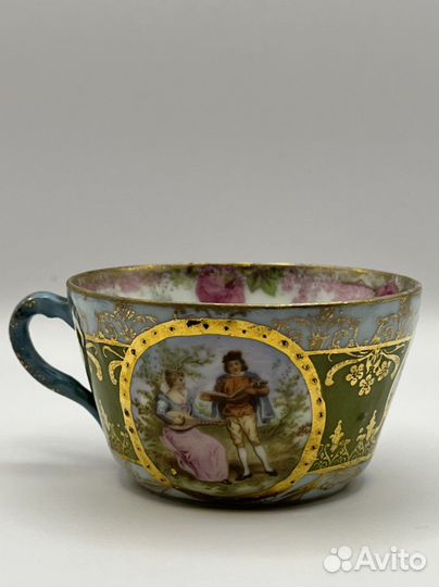 Чашка антикварная кофейная в стиле Royal Vienna