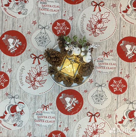 Скатерть новогодняя Снежинки