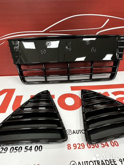 Решетки бампера ford focus 3 глянцевые