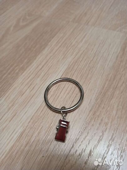 Кольца с прищепками нерж. сталь, новые, 123 шт