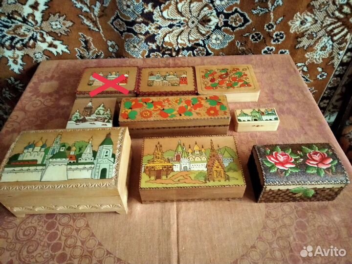 Шкатулки Загорская фабрика СССР