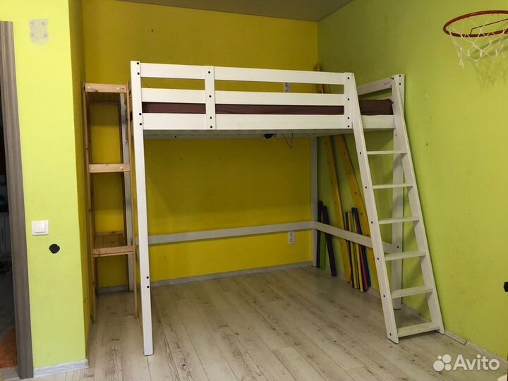 Кровать чердак IKEA стува с матрасом