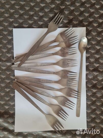 Вилки титан, ложка