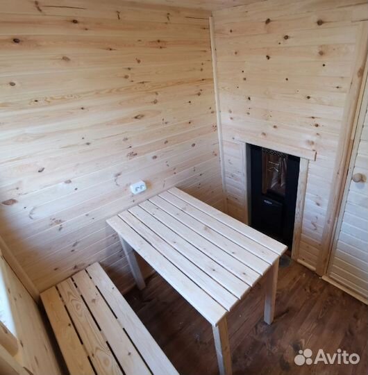Баня перевозная 6на2.3м под ключ