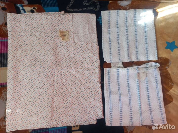 Обновлено.Постельное белье лен,хлопок СССР