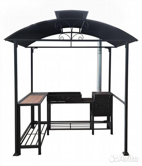 Мангал с крышей