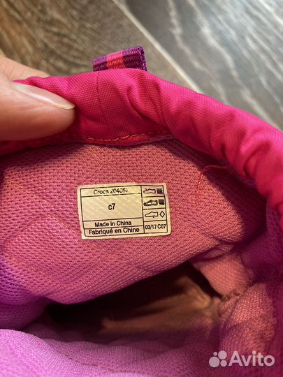 Сноубутсы crocs размер c7
