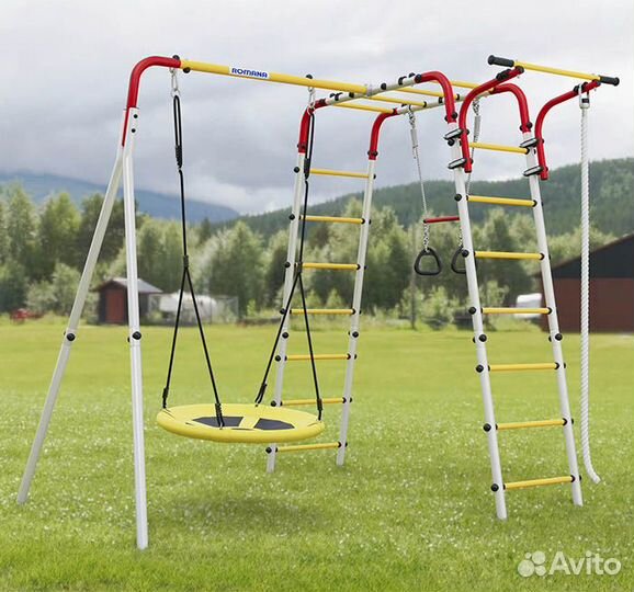 Уличный комплекс для дачи romana веселая лужайка