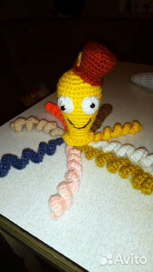 Осьминог подвеска-игрушка