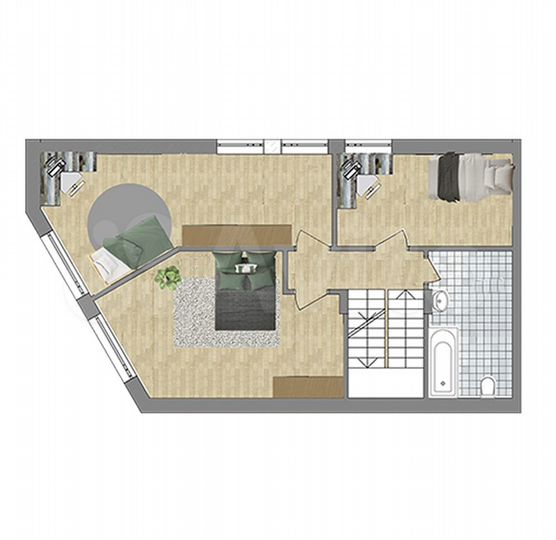 Таунхаус 200,3 м² на участке 1 сот.