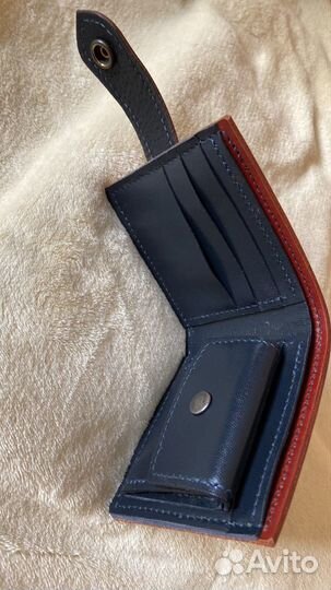 Кошелек мужской кожаный ручной работы