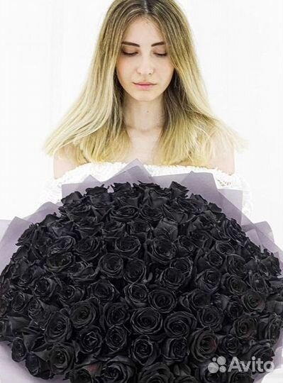 Чёрные розы Букеты доставка цветов