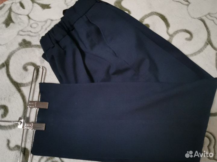 Школьный костюм для мальчика 146 синий, 2 штанов