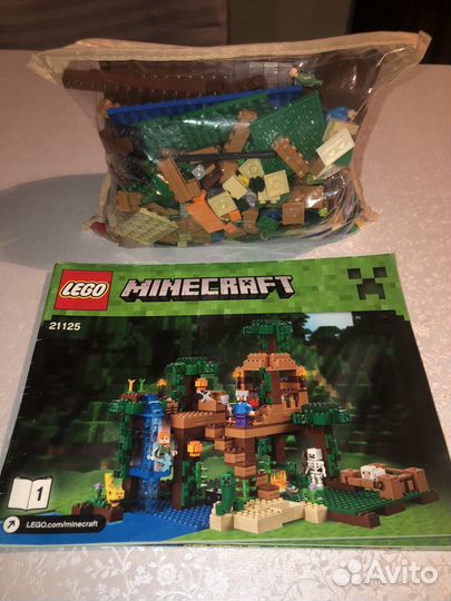 Lego minecraft 21125 Домик на дереве в джунглях