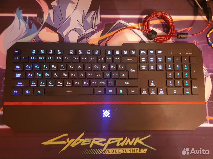 Клавиатура Defender Dominant GK-092L, Black, USB