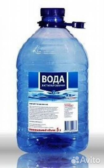 Вода дистиллированная гост 5л