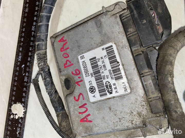 Эбу volkswagen golf 4 1.6 aus с проводкой разъем