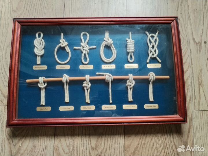 Панно морские узлы 47х30 см