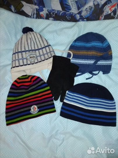 Шапки с года до 5 лет. Цена за все