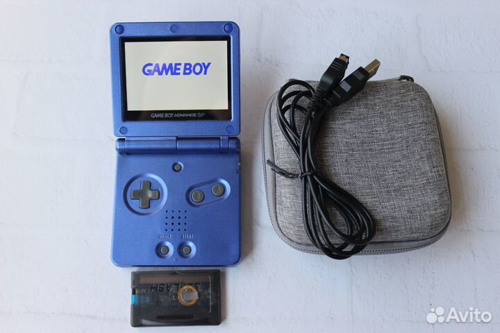 Game Boy Advance SP «Blue» AGS-101 IPS + 500Игр