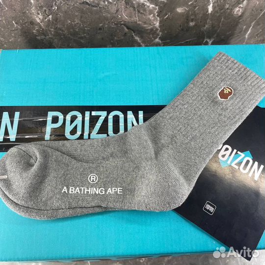 Носки Bape ape серые