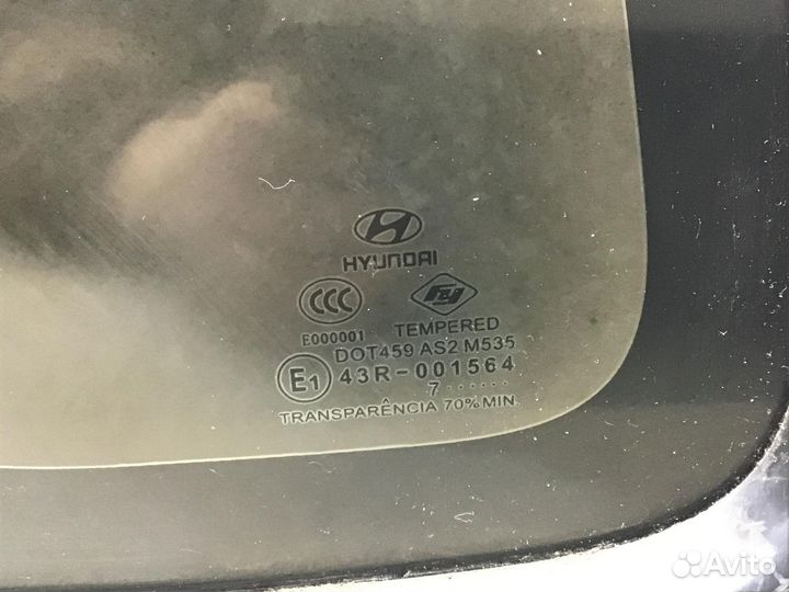 Стекло кузовное глухое левое Hyundai Tucson 2004-2