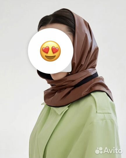 Утепленная непромокаемая косынка новая