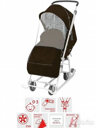 Детские санки коляска бу