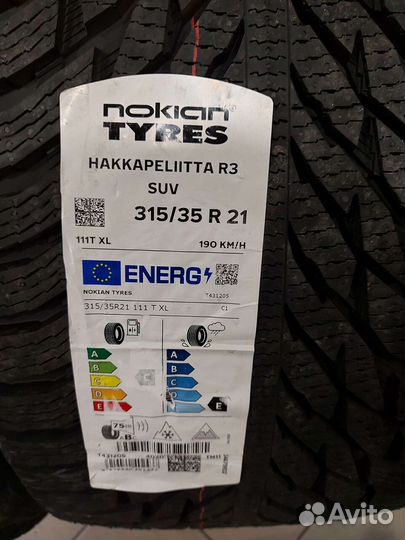 Nokian Tyres Hakkapeliitta R3 SUV 315/35 R21 и 275/40 R21