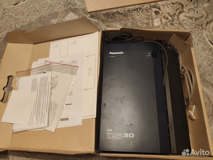Атс Panasonic KX-TDA30, с/т Panasonic KX-TS2565RU