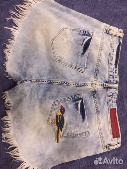 Шорты с вышивкой новые