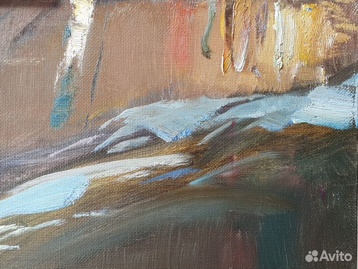 Последний снег. Этюд с натуры