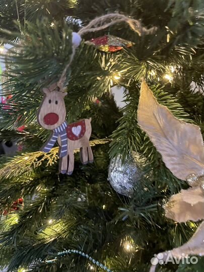 Елка искусственная 210 комбинированная