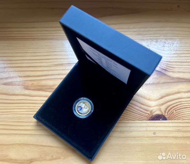 Санта Клаус С Новым Годом Золотая монета