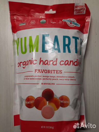 Леденцы органические YumeEarth organic pops