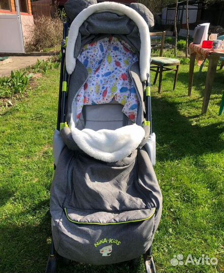 Детские санки коляска с колесами бу