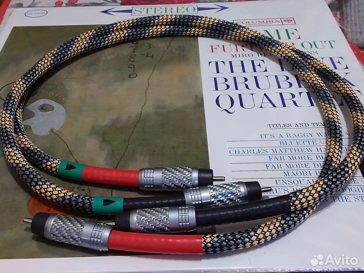 Межблочный кабель чистое серебро 0,75 м