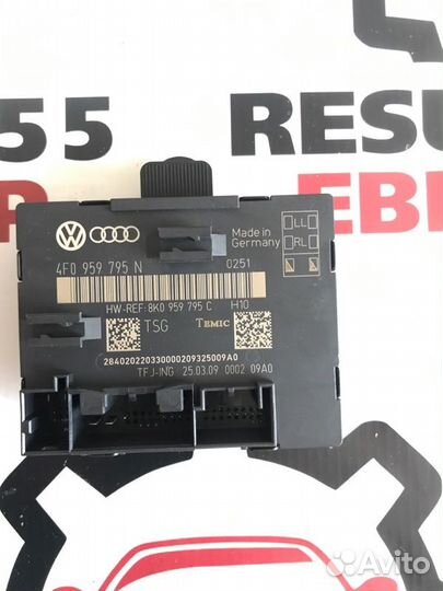 Блок управления дверьми Audi A4 B8 2.0T cdnc 2009