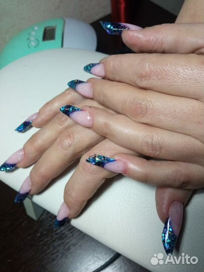 Аппаратный маникюр, наращивание