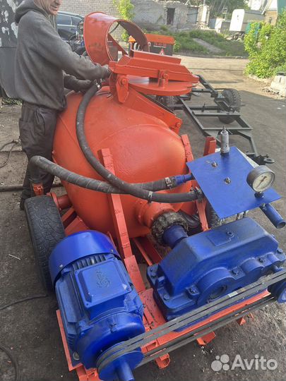 Растворонасос, пневмонагнетатель