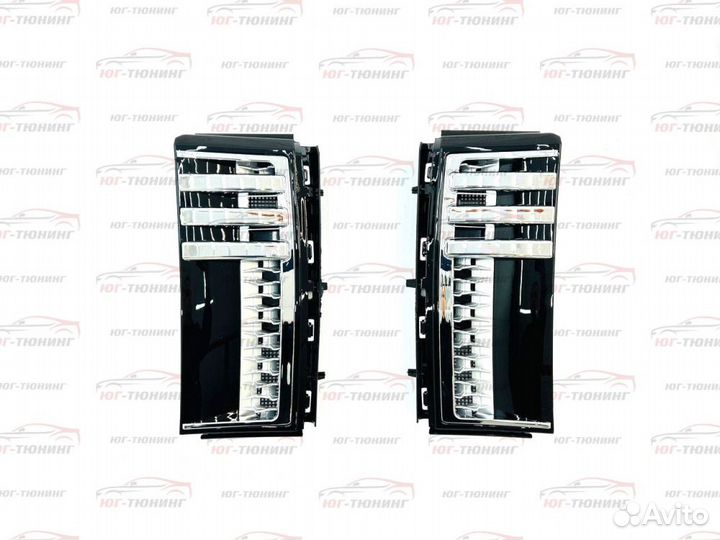 Жабры на Range Rover 2002-2012 хром/черный глянец