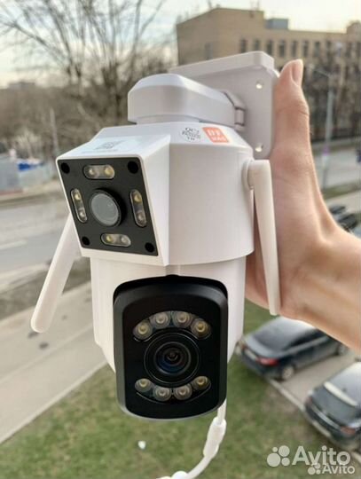Уличная Wi-Fi камера с двойным объективом