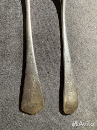 Вилка и ложка времен ВОВ 1945г по серебряные