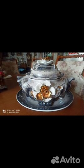 Супница/террин Каподимонте с блюдом и половником