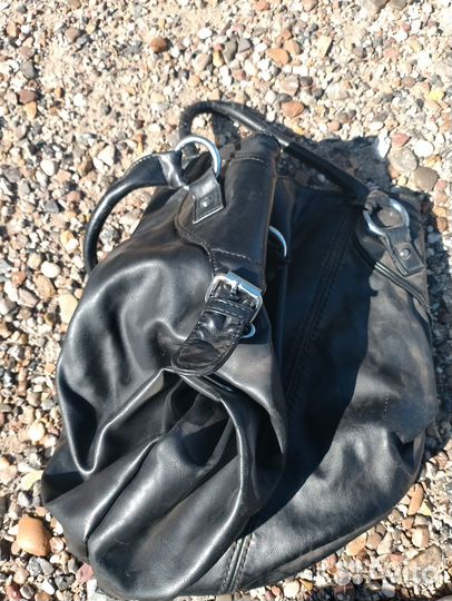 Сумка женская натуральная кожа черная